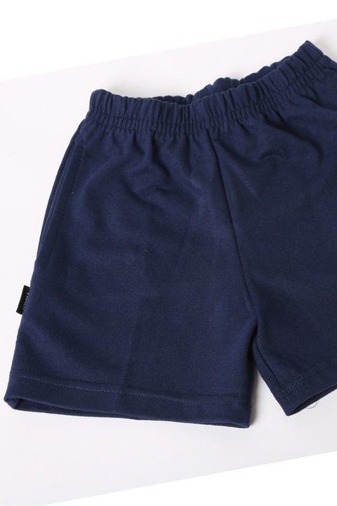 Short r stico de algod n escolar azul g050214