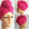 TURBANTE BÁSICO FUCSIA EN TOALLA DE ALGODÓN