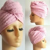 TURBANTE BÁSICO ROSA EN TOALLA DE ALGODÓN