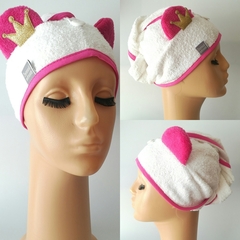 TURBANTE PANDINA FUCSIA EN TOALLA DE ALGODÓN