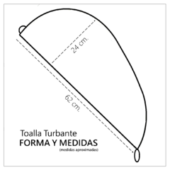 TURBANTE CLÁSICO ROSA EN TOALLA DE ALGODÓN - comprar online