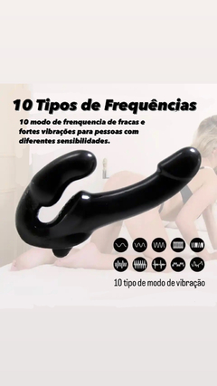 Vibrador Strapless Strapon Black com controle sem fio recarregável - comprar online