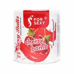 Sexy Ball Bolinha Mágica Saborosa CHERRY BOMB 03 Unidades For Sexy