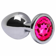 Plug Anal M Aço Pink Brilhante Sexy Import