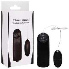 Vibrador Cápsula Bullet Multivelocidade Sexy Import PRETO