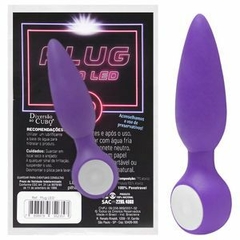 Plug Anal Led Cônico Diversão Ao Cubo