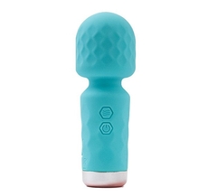 VIBRADOR Mini Varinha Mágica Hero Recarregável - AZUL com 10 Vibração SI