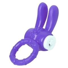 Vibrating Ring Anel Peniano Rabbit com Estimulador de Clitóris Vip Mix ROXO