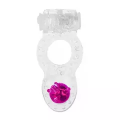 Anel Vibrador Pérola TRANSPARENTE