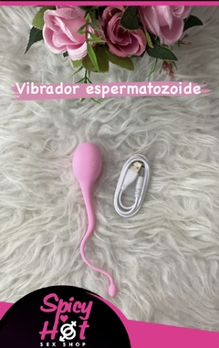 Vibrador em formato de esperma Rosa 10 Vibrações