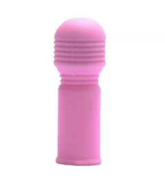 DEDEIRA FINGER VIBE ROSA VIBRATÓRIA COM SALIÊNCIAS 3R IMPORT