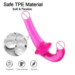 Strapless Strap On Double Dildo Pink - comprar online