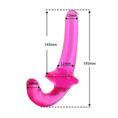 Strapless Strap On Double Dildo Pink na internet