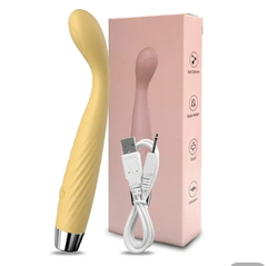 Vibrador G Spot Amarelo 7 Vibrações Recarregável