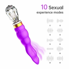 VIBRADOR LUXO Roxo AV-Q3 10 NÍVEIS HANTEWEI - comprar online