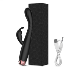 Vibrador Rabbit Estimulador black 10 vibracoes