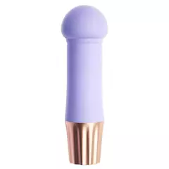 Mini Vibrador Recarregável com Cabeça Achatada e 10 Modos de Vibração