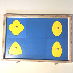 Imagen de Gabinete Geométrico (azul y amarillo)