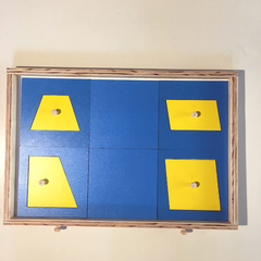 Gabinete Geométrico (azul y amarillo)