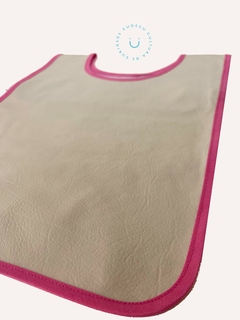 Poncho Cuerina e Individual Borde Rosa - comprar online