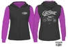 Campera Dama Negro y Fucsia "Cafe Racer"