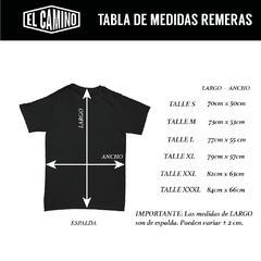 Tabla de talles Remeras de Hombre