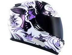 CAPACETE MT BLADE BUTTERFLY WHITE/PINK - AUTOMOTOS