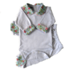 Kit Body com Gola de tricoline floral de várias cores e Culote