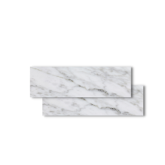 Zócalo Mármol Blanco Carrara 9 cm x 30.5 cm Borde Recto