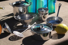 Set De Cocina De Aluminio Puro 8 Piezas En Bolsa - comprar online