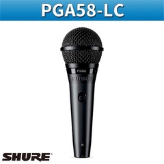 Micrófono Shure PGA58 LC dinámico , orginal con garantía distribuidor oficial !