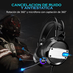 Auricular Gamer Venetian A10 Headset Gaming 7.1 con Micrófono en internet