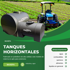 Tanque horizontal 500 lts - Maxepa