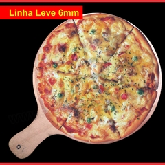 Pá de Pizza em Madeira 35cm redonda Linha Leve pizzaria kit 20 unidades - SitedaPizza