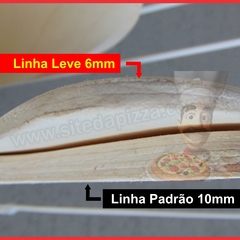 Pá de Pizza em Madeira 35cm redonda Linha Leve pizzaria 10 unidades - SitedaPizza