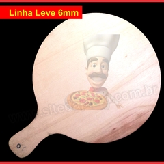 Pá de Pizza em Madeira 35cm redonda Linha Leve pizzaria kit 20 unidades na internet