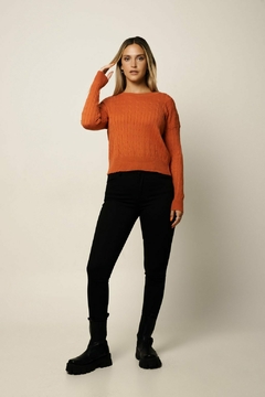 Sweater trenzas corto - comprar online