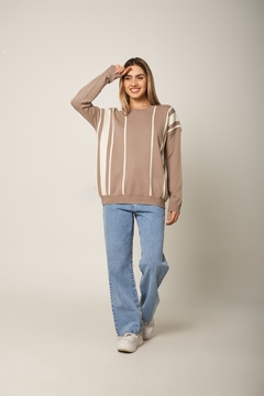 Sweater jacquard maxi barras