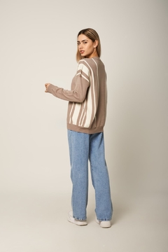 Sweater jacquard maxi barras - Anna Clothing 