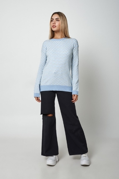 Sweater jacquard triángulos - comprar online