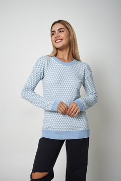 Sweater jacquard triángulos