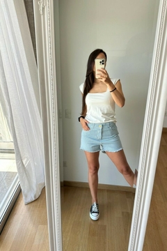 Short de jean rayado - comprar online