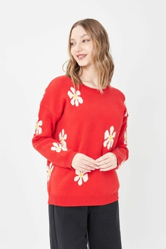 Sweater jacquard margarita - comprar online