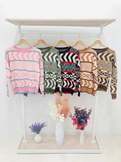 Sweater Jacquard Maia - tienda online