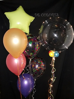 BOUQUETS DE GLOBOS CON HELIO - ALE DE LUCA arte con globos