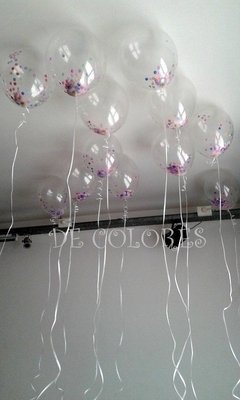 GLOBOS CON CONFETTI - ALE DE LUCA arte con globos