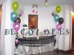 Imagen de BOUQUETS DE GLOBOS CON HELIO