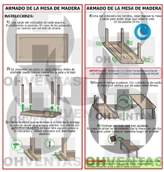 Mesa Maciza Pino 1,80 Pata Recta Desarmable 3 Pulgadas - tienda online