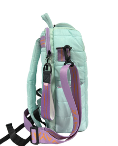 Matera Puffer Porta Notebook Aqua - Vayate