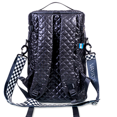 Mochila Matera Rombos Negra - comprar online